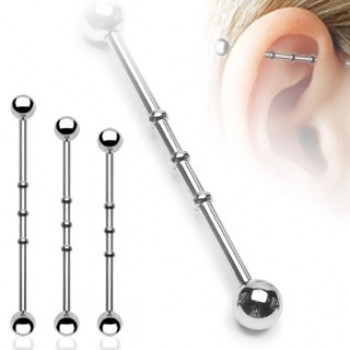 Notched Ball Industrial Barbell